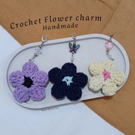GANTUNGAN Crochet Flower Charm handmade Crochet Flower Hanger (Tiger)
