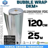 RESTOK PLASTIK BUBBLE WRAP ALUMUNIUM FOIL 120CM X 25M READY STOCK