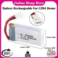 Battery Rechargeable(CZ04) 500mAh 3.7v Lithium Rechargeable Battery / Cable For Remote Drone CZ04 Ac