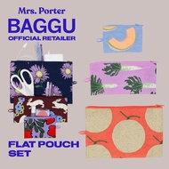 BAGGU - FLAT POUCH SET - NYLON POUCH