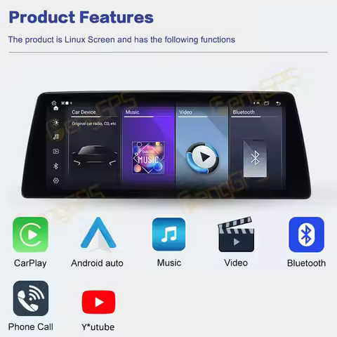 12.3 inch Linux Carplay Car Radio For BMW 1 2 Series F20 F21 2012-2017 EVO Multimedia Player Stereo