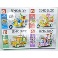 Đồ chơi Lego Sembo Block lắp ráp các loại xe chính hãng