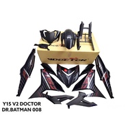 COVERSET BODYSET YAMAHA YSUKU Y15 Y150ZR V2 DR BATMAN 008 STICKER TANAM DOCTOR