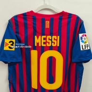 jersey arsenal 1112 Barcelona Home 10 Messi Jersey Retro Men's and Women's Short Sleeve Sweat Absorb