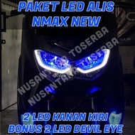 PAKETAN LAMPU ALIS NMAX NEW BONUS DEVIL EYE LAMPU ALIS DRL BONUS DEVIL EYES ALL NEW NMAX 2020 2021 2022 LAMPU SENJA NMAX NEW NMAX 2020 2021 2022 LAMPU SIAP PAKAI