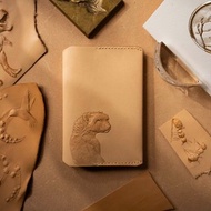 義大利植鞣革護照筆記本皮夾