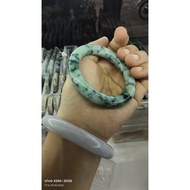 SON THUY MARBLE Bracelet Size 52.5 (S52.5) - Natural Stone with Dark Blue Veins, Lucky Feng Shui