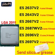 Intel/ Xeon E5-2637V2 E5-2643 V2 E5-2667 V2 E5-2687WV2 E5-2696 V2 E5-2697V2 CPU Official LGA 2011 processor X79