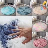 LIAOYING Bedroom Carpet, Circle Round 60/80CM Plush Round Rug, Home Decoration Thick Ultra Soft Tie-