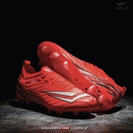 (โปรแถมกระเป๋า+เชือกรองเท้า) รองเท้าสตั๊ด Wingz Mugan Pro รองเท้าฟุตบอล หุ้มข้อ รุ่นท็อป (สีLime/สีR