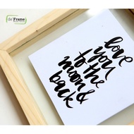 Natural Double Glass Frame 30x30