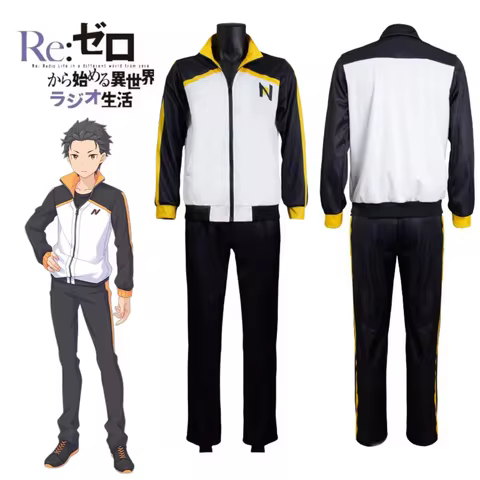Natsuki Jaket Anime Re: Zero Kara Hajimeru Isekai Seikatsu Natsuki Subaru Cosplay Costumes Halloween