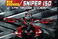 Decals, Sticker, Motorcycle Decals for Yamaha Sniper 150,030,