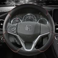 Microfiber Leather Car Steering Wheel Cover For Honda City 2014-2019 Fit 2014-2019 Jazz 2014-2019 HR