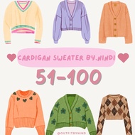 [51-100] LIVE CARDIGAN SWEATER MURCE