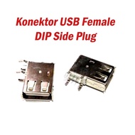 USB Female Connector Socket Angled Type A Side Plug Vertical USB Socket Connector 90 Degree