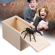 Spider Prank Box Handcrafted Wooden Surprise Box Fun Practical Surprise Joke Boxes Halloween Party Props