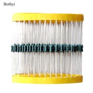 Bothyi 100pcs Metal Film Resistor 0.25W 1K Ohm Metal Film Resistor 10 Ohm Resistor