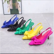 (( Mm05)hills/lala women's ribbon high heels