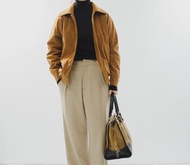 【記者腔調】法式復古 森系文藝/焦糖麂皮絨外套