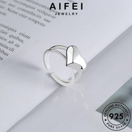 AIFEI JEWELRY Adjustable Korean Original 925 Women Sterling 純銀戒指 Accessories Silver Ring Cincin Perempuan Perak Personality For R1429