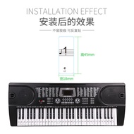 Transparent Transparent Piano Sticker 88/61/54 Electronic Keyboard Sticker Staff Note Note Note Key 
