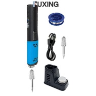 FUXING USB เครื่องเชื่อมเหล็กไร้สายพร้อมการปรับอุณหภูมิสำหรับอุปกรณ์โครงงาน DIY