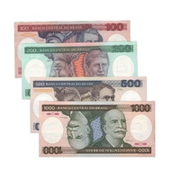 With Macular Brazil Double Head 100-1000 Sets of 4 Coins Various Foreign Currency Coins Banknotes Ge
