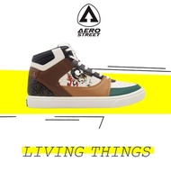 Aerostreet Hoops Wayang Natural Hijau Tua Coklat - Sepatu Sneakers