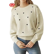 Women's Striped Sweater - Fall Casual Oversized Top