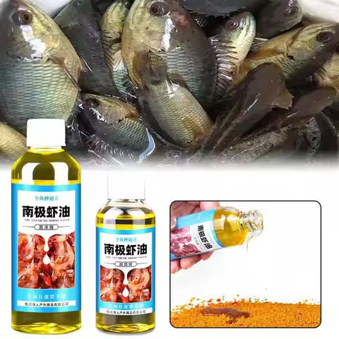 60/100ml Shrimp Bait Scent High Concentration Fish Attractants Strong Fishy Smell Wild Fishing Krill