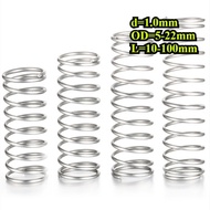 304 stainless steel compression spring d1.0mm * OD5-22mm strong pressure, return spring, compression