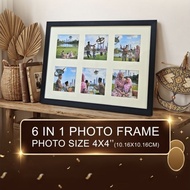 4 inches x 4 inches Photo Classic A3 Frame (6 in 1) with matboard (Hand Made) Bingkai Foto