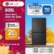 LG GC-B257KQJW (655L) Smart Inverter Side by Side Fridge in Essence Matte Black