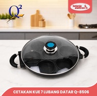 CETAKAN KUE PUKIS 10 LUBANG CEKUNG Q2-8505 / 7 LUBANG DATAR TAKOYAKI DORAYAKI MARTABAK TUTUP KACA Q