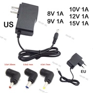 5.5x2.5mm DC AC to DC 1A 8V 9V 10V 12V 15V Power Supply Adapter Charger 5.5*2.1 4.0*1.7 3.5*1.35 Rig