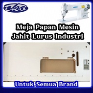 Table Sewing Machine Industri / Meja Untuk Mesin Jahit Lurus Industri / Meja Kayu Mesin Jahit Lurus