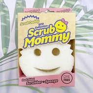 ฟองน้ำทำความสะอาดอเนกประสงค์  Scrub Mommy Dye Free Dual-Sided Scrubber+Sponge (Scrub Daddy®) ฟองน้ำห