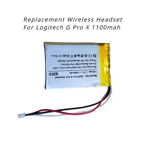 Replacement Wireless Headset Battery For Logitech G Pro X ProX 1100mAh