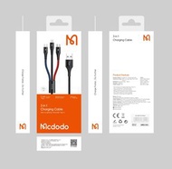 麥多多 Mcdodo CA-6220 3 in 1 Charging Cable USB-A to Lightning Micro USB Type-C 2.4A(max.) 1.2m 數據線 充電線
