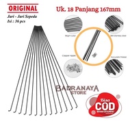 Bicycle Spokes Spokes Contents @36 pcs Size 18 Length 167mm Black Silver BMX Folding MTB Spokes