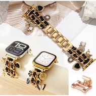 Chain Leather Pendant Band For Watch Strap series11 series10 series9 87654321,SE,Ultra, watch Strap 