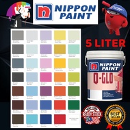 SINAR NIPPON Q GLO 5 LITER INTERIOR WALL WASHABLE PAINT/CAT DINDING DALAM RUMAH KILAT