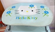 正品  2001  sanrio  hello kitty   大臉 kitty 藍色木桌  小書桌  折疊桌  行動書桌   80*60cm   （運費需自付，高雄市、台南市可面交！）