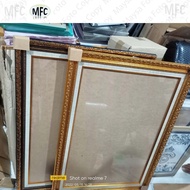 60x120 Minimalist Linen and Carved Photo Frame 5cm
