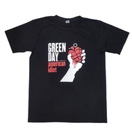 H Green Day American Idiot Rockband Rock Band T-Shirt เสื้อยืดคอกลมผ้าฝ้าย