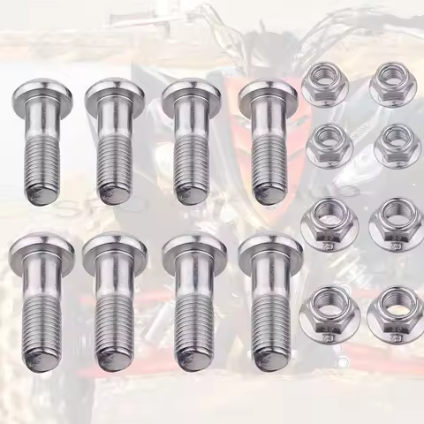 8PCS Rear Sprocket M10*35 Bolts Nuts for Yamaha Raptor 350 700 700R YFZ450 450V 450R 450X ATV Quad b