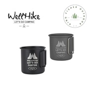 WELLHIKE 300ML Camping Mug Aluminium Alloy Folding Cup Mug Ultra-Light Camping Travel Water Cup