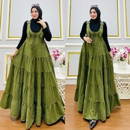 QF Overall tanpa inner TERBARU / Overal 930 bahan babycodoray / gamis terbaru / overall muslimah mur