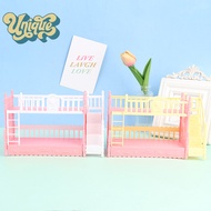 (Unique) Dollhouse Bedroom Simulation Bunk Bed for 9-11inch Doll Playset Toy Random Color new